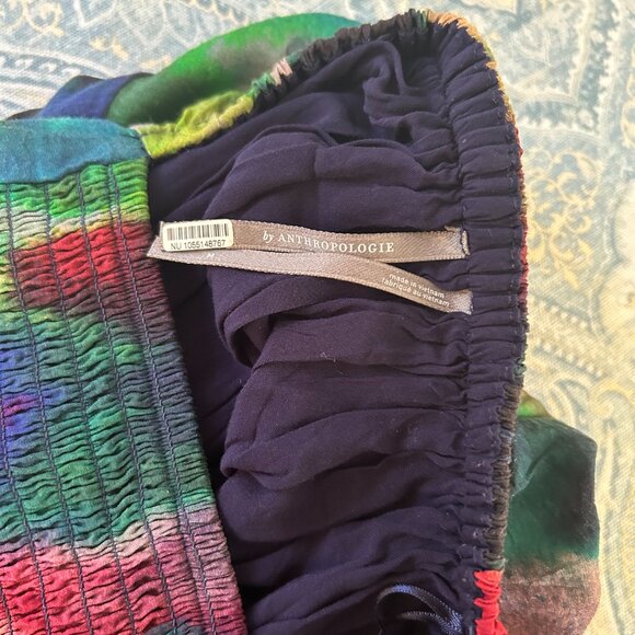 Anthropologie A-Line Watercolor Dress - Picture 8 of 8